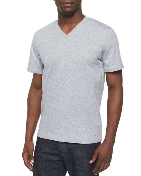 michael michael kors short sleeve grey|michael kors shirts black.